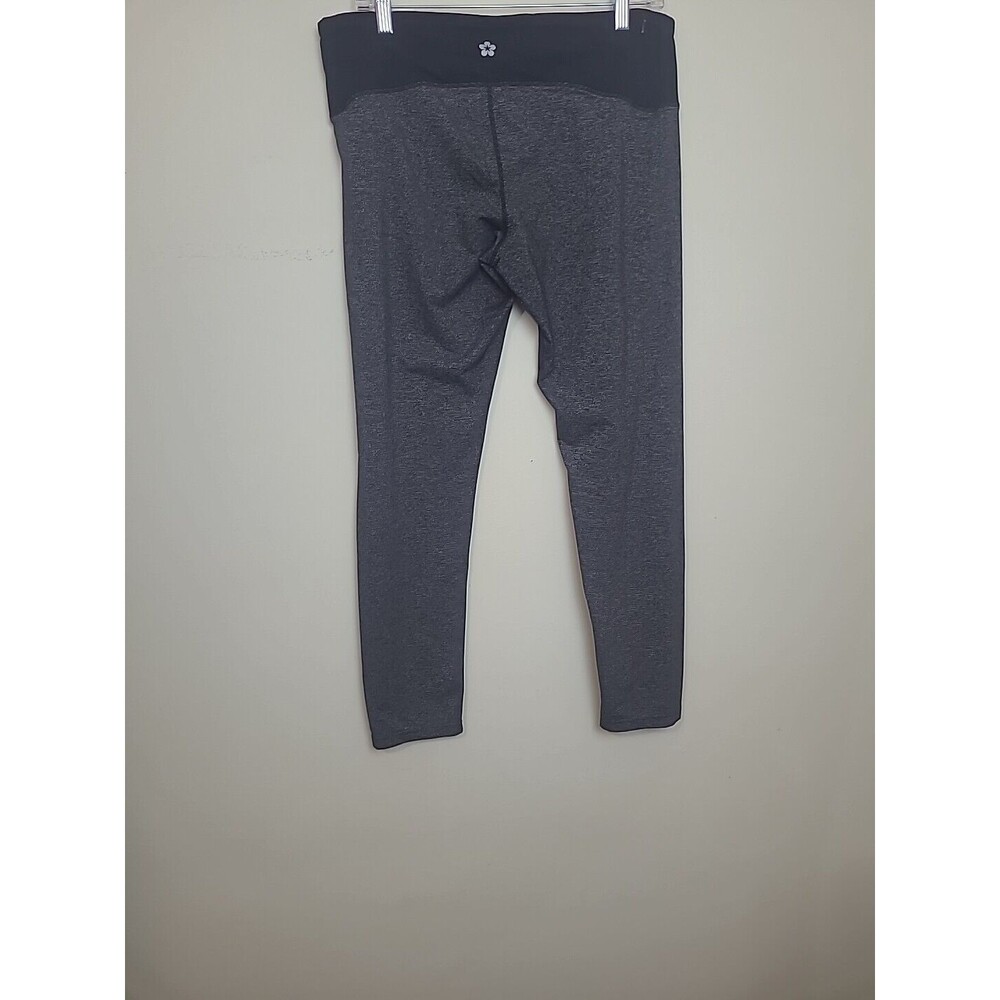 Tuff Athletics Womens Capri Leggings Gray Color Block Activewear Workout Size XL - Picture 6 of 13